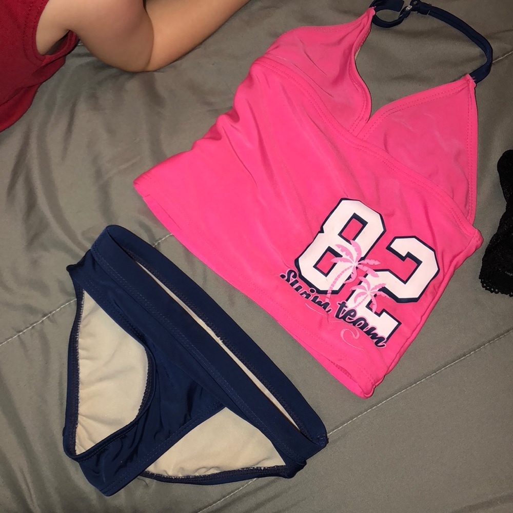 Little girls swimsuit.